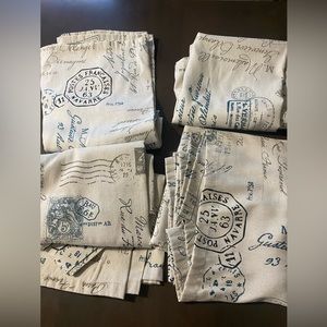 Set of 4 Paris curtains rod pocket home expressions size 40 x 84